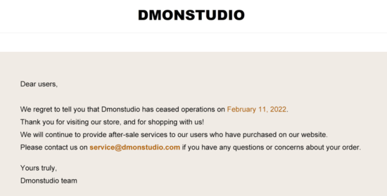 被曝为字节旗下服装独立站的Dmonstudio关停了